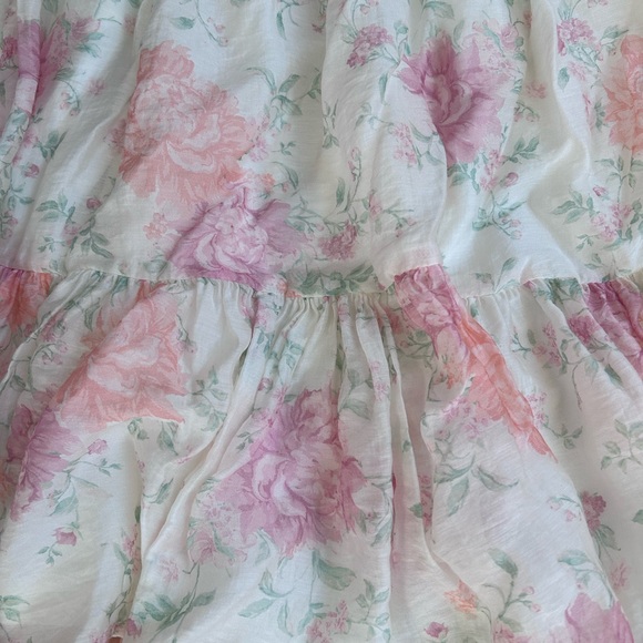 H&M FLOUNCED FLORAL MINI SKIRT - Picture 3 of 8